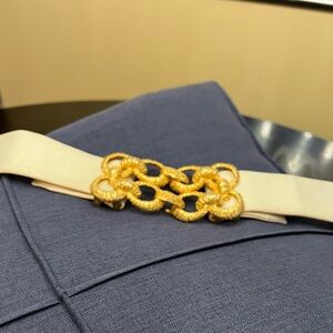 Vintage Original by Robert statement belt buckle gold tone 2 inch MCM 50s